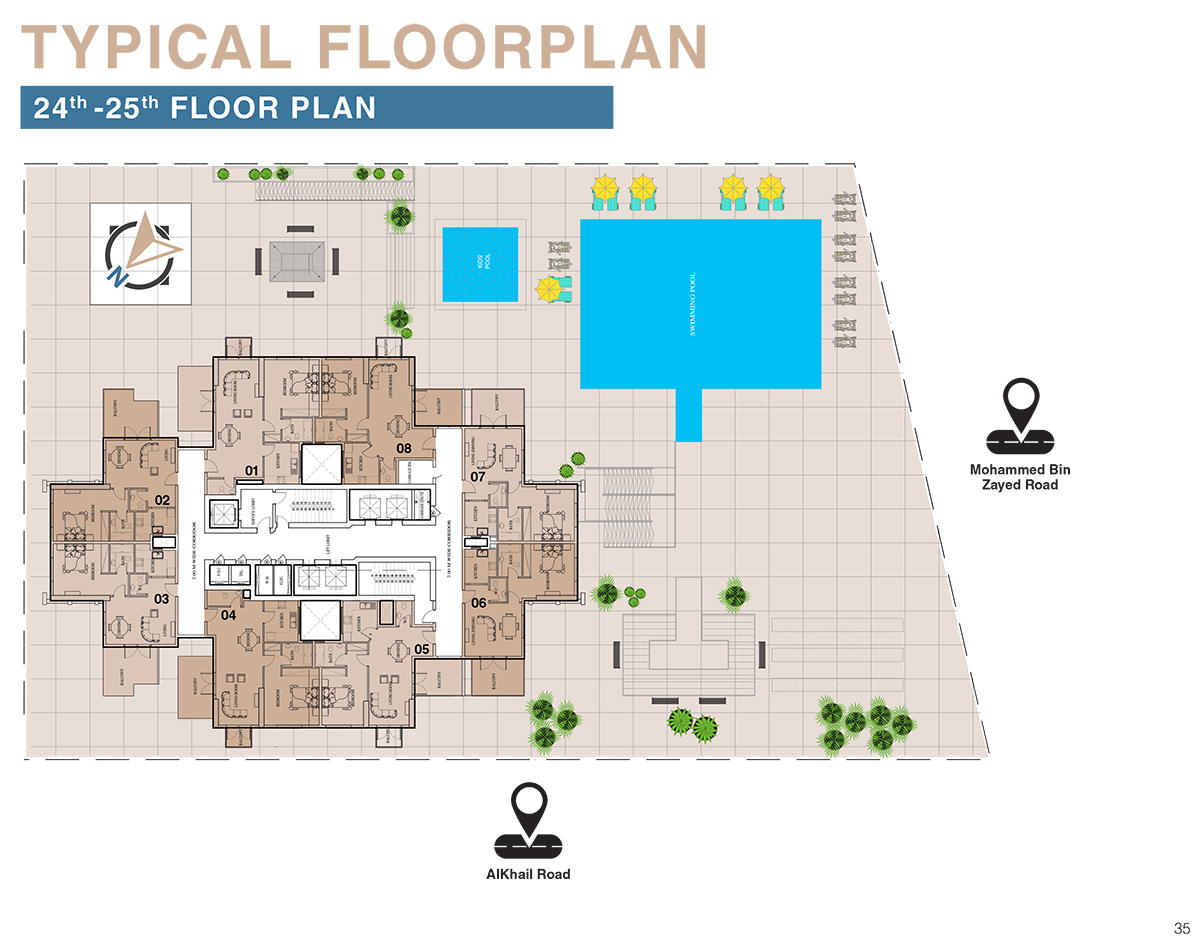 Typical Floor Plan - 24th to 25th Floor